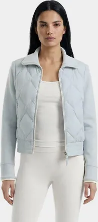 Rudsak Prisa Quilted Light Down Jacket With Removable Sleeves in Powder Blue at Nordstrom, Size X-Large