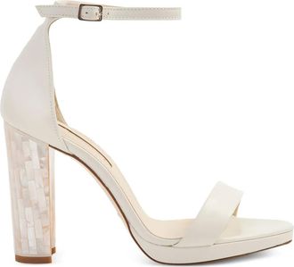 Freya Rose Dove block-heel sandals - women - Kid Leather/Kid Leather/Calf Leather - 38 - White