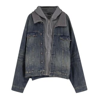 Balenciaga Hombre, Chaquetas, Azul, Talla: S