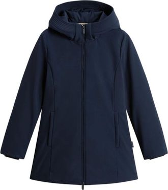Woolrich New Firth Down Parka - Dames - Parka Jassen - Blauw - XS - Polyester - Jassen