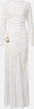 CHRISTOPHER ESBER Stone Pin draped jersey gown