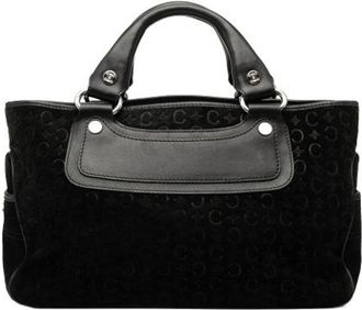 Celine Pre-owned Handbags, female, Black, Size: ONE SIZE Pre-owned Vintage Leather Handbag