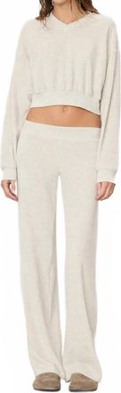 &Eacute;terne Womens Low Rise Lounge Pant In Light Heather Grey