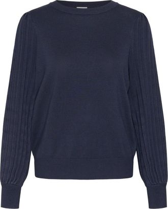 Kaffe Maglieria Girocollo - - Knitwear - Donna - Blu - S