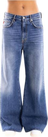 People Nina Jeans - Dames - Loose Fit Jeans - Blauw - W29 - Katoen - Jeans
