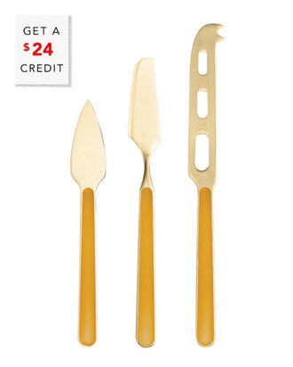 Mepra 3Pc Fantasia Cheese Knives With $24 Credit