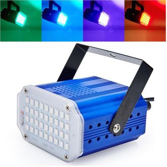 Trade Shop Trade Shop - Proiettore Faro Effetto Strobo Led Luce Bianca Controllo Musicale Regolabile