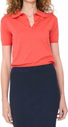 Kule Womens The Farley Top In Poppy