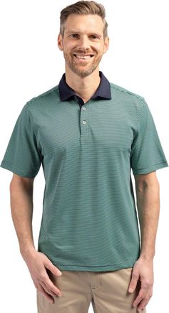 Cutter & Buck Virtue Pique Micro Stripe Mens Short Sleeve Polo