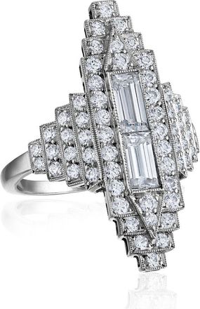 Mindi Mond All Diamond Empire Ring in Platinum/Diamond at Nordstrom, Size 7