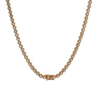 LuvMyJewelry LMJ 14K Rose Gold Diamond Tennis Chain - 6.2 Carats at Nordstrom