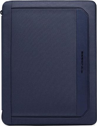 Piquadro Tassen, Heren, Blauw, ONE Size, Katoen, Notepadhouder met i Pad Compartiment