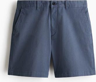 H&M Regular Fit Cotton Chino Shorts in Dusty Blue at Nordstrom, Size 30