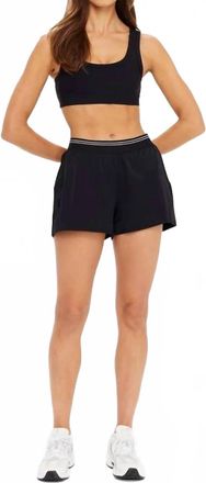 The Upside Womens Lucky Run Short In Black