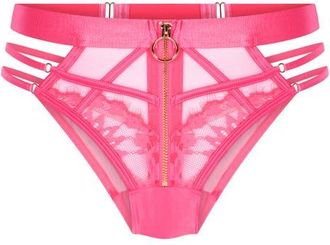 Hunkem&ouml;ller Sable Cutout Brazilian Briefs in Camellia Rose at Nordstrom, Size X-Small