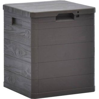 vidaXL Caja De Almacenamiento De Jard&iacute;n 90 L Marr&oacute;n Vidaxl