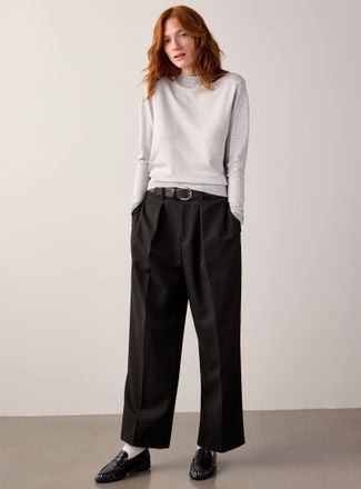 Contemporaine Womens Fine knit mock-neck sweater