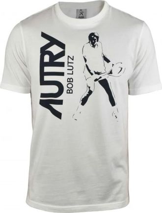 Autry Bob Lutz Logo T-shirt - Heren - T-shirts - Wit - S - Katoen - Tops