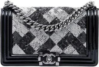 Chanel Pre-owned Vintage Patent Flap Shoulder Bag - Dames - Vintage Schoudertas - Zwart - ONE Size - Leer - Vintage