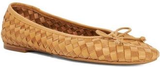 Dune London Heat Leather Ballet Flat in Tan Multi at Nordstrom, Size 8.5Us
