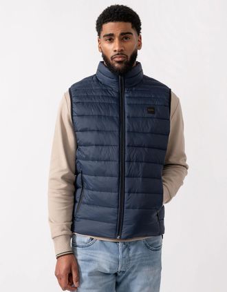 HUGO BOSS Mens BOSS Orange Odeno 2 Mens Gilet - Dark Blue 404 - Navy - Size: 40/Regular