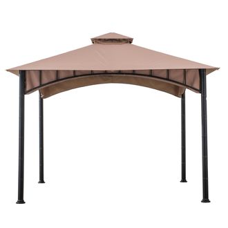 Sunjoy Direct Cenador De Tela Lauro - 340cm X 340cm, Marr&oacute;n