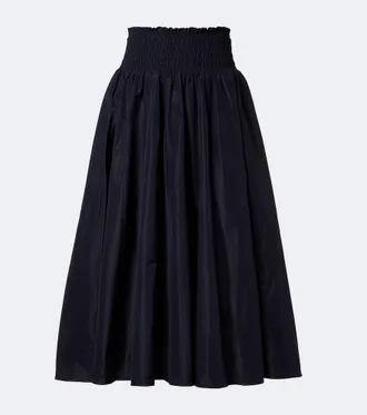 Patou Falda midi fruncida