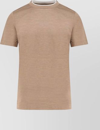 HUGO BOSS silk and cotton short sleeve t-shirt