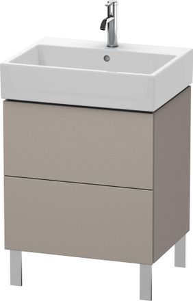 Duravit Unidad De Lavabo Duravit L-cube, Vertical 58,4 X 45,9 Cm, 2 Extra&iacute;bles, Para Vero Air 235060, Color: Terra Mate - Lc677501414