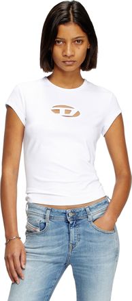 Diesel T-shirt with Oval D logo - T-Shirts - Woman - White