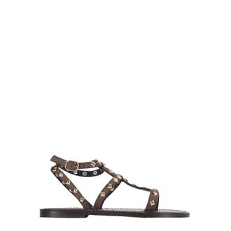 K.Jacques Flat Sandals, female, Brown, Size: 11 US Arelatepyr Sandals