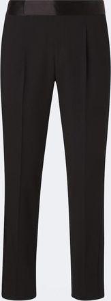 Giorgio Armani Virgin wool cr&ecirc;pe tuxedo pants