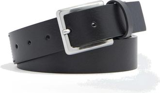 Piquadro Cintur&oacute;n de Cuero con Hebilla de Leng&uuml;eta - Accessories - Hombre - Negro - ONE SIZE