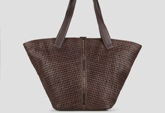 Alexander Smith Lauren Large shoulder bag in brown woven