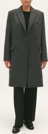 Claudie Pierlot Manteau droit gris