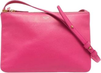 Celine Pre-owned Cross Body Bags, female, Pink, Size: ONE SIZE Pre-owned Vintage Cross Body Bag