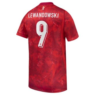 Nike Robert Lewandowski Poland National Team 2026 Stadium Away Nike Mens Dri-FIT Soccer Jersey in Red | NN203949269-POL