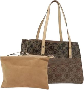 Ferragamo Pre-owned Tote Bags, female, Brown, Size: ONE SIZE Pre-owned Tote Bag