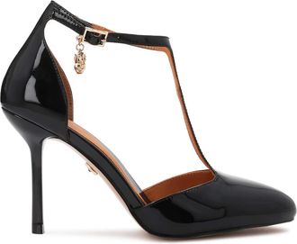 Kazar Gepatenteerde T-bar Pumps - Dames - Pumps - Zwart - 39 EU - Leer - Schoenen