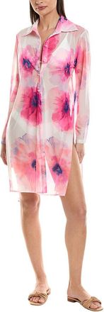 Carmen Marc Valvo Convertible Shirt Cover-Up