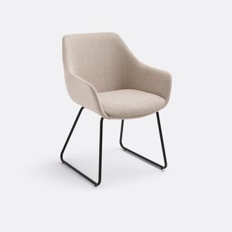 La Redoute Interieurs Tafelstoel met sledepoten Celen