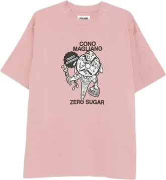 Magliano Tops, Heren, Roze, M, T-shirt met grafische print