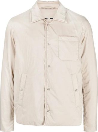 Herno Jassen, Heren, Beige, 2Xl, Polyester, Lichtgewicht Shirtjack
