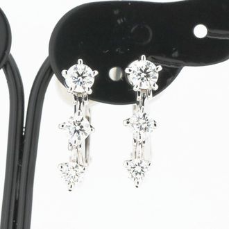 Tasaki Platinum Diamond Earrings