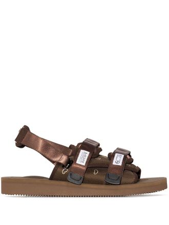 Suicoke x Neighbourhood Moto-2NH sandals - men - Fabric/Rubber/Fabric - 7 - Brown