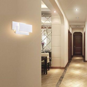 OEM Aplique De Pared Interior, Aplique Led Moderno, Blanco, 24 W, Ip20, No Regulable, Dise&ntilde;o De Aluminio, Iluminaci&oacute;n Decorativa Para Dormitorio, Pasillo,