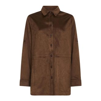 Urban Code Buttoned Shirt - female - Urbancode - Light Jackets - Brown - XS - Jackets