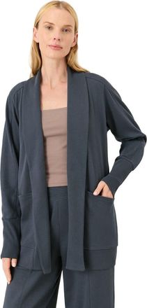 Pact Organic Cotton Airplane Wrap Cardigan in Steel Blue at Nordstrom, Size Xx-Large