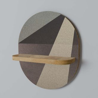 OEM Geometr&iacute;a Beige Estante Ovalado