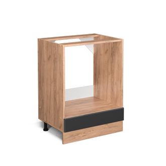 Vicco Armario Para Horno Empotrado R-line, Antracita Alto Brillo, 60 Cm Sin Encimera Vicco